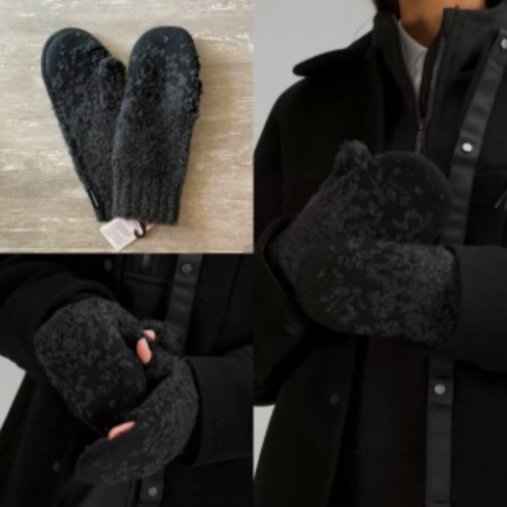 Brand New Lululemon Womens Ombre Knit Textured Mittens